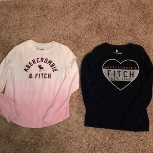 Abercrombie and Fitch Kids long sleeve t-shirts.